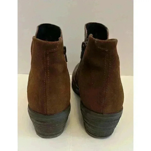 Fly London Brown Leather Ankle Boots Women’s Size EU 37 – Low Heel Booties - Picture 4 of 16